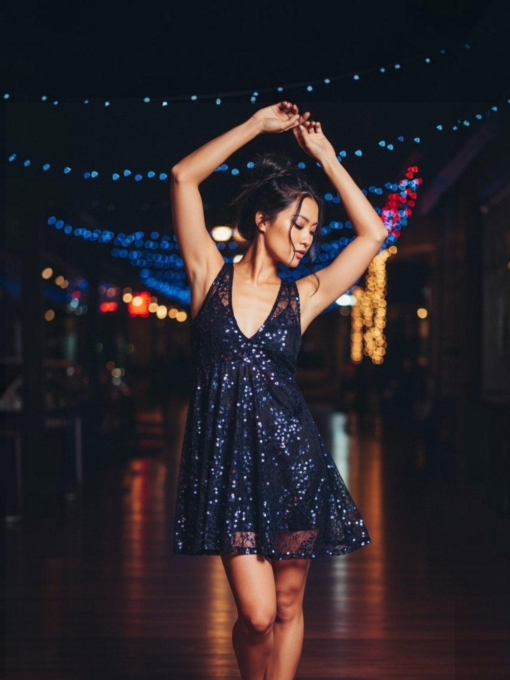 ✨️RARE! Highly Sought After! Free People Black Sheer Sequins Mini Dress! NWOT!